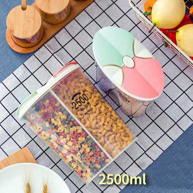 Transparent Sealed Food Storage Box with Multiple Compartments