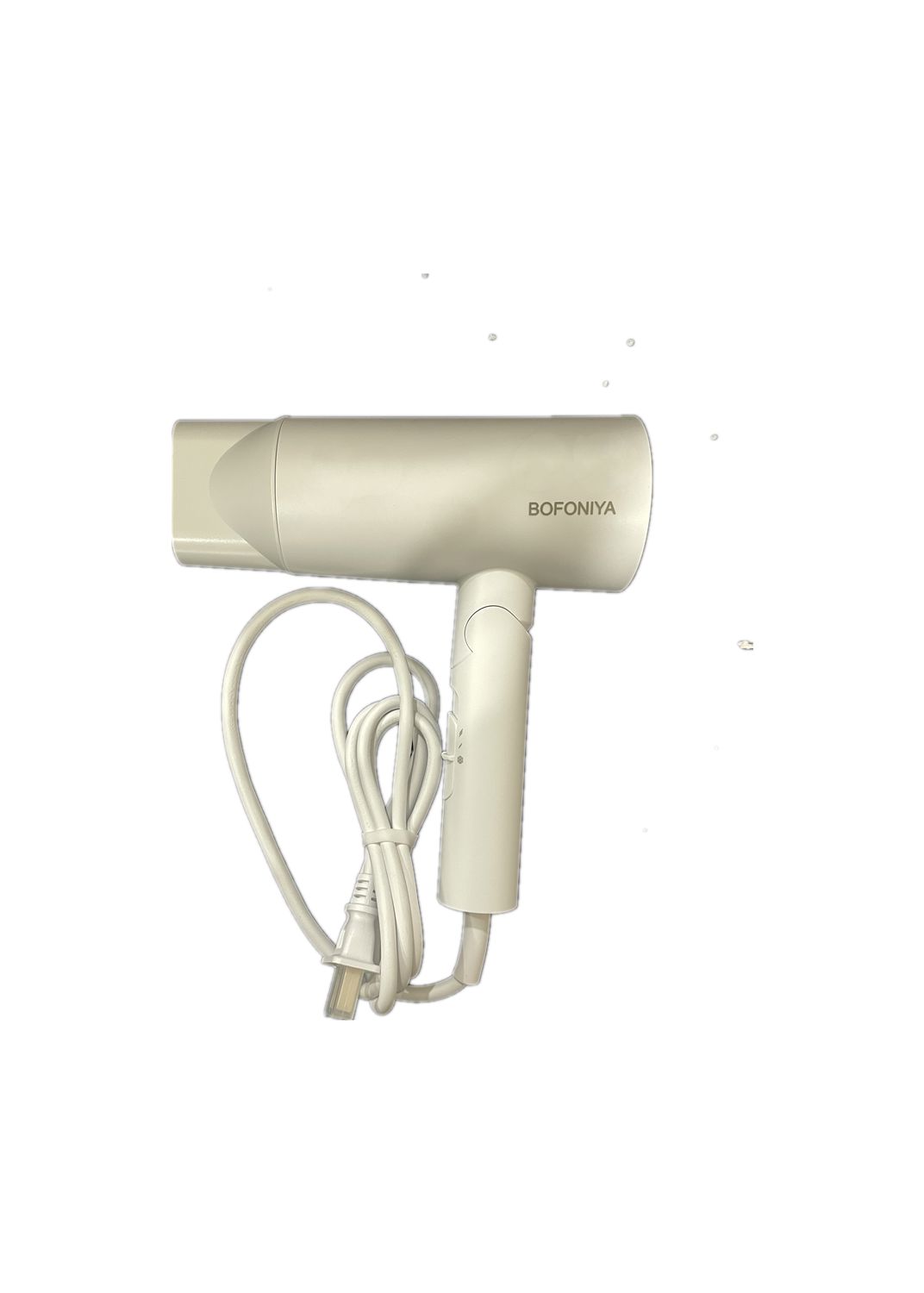 BOFONIYA Ionic Hair Dryer - Foldable Handle, 2 Speed Settings, Powerful Blow Dryer for Home & Travel