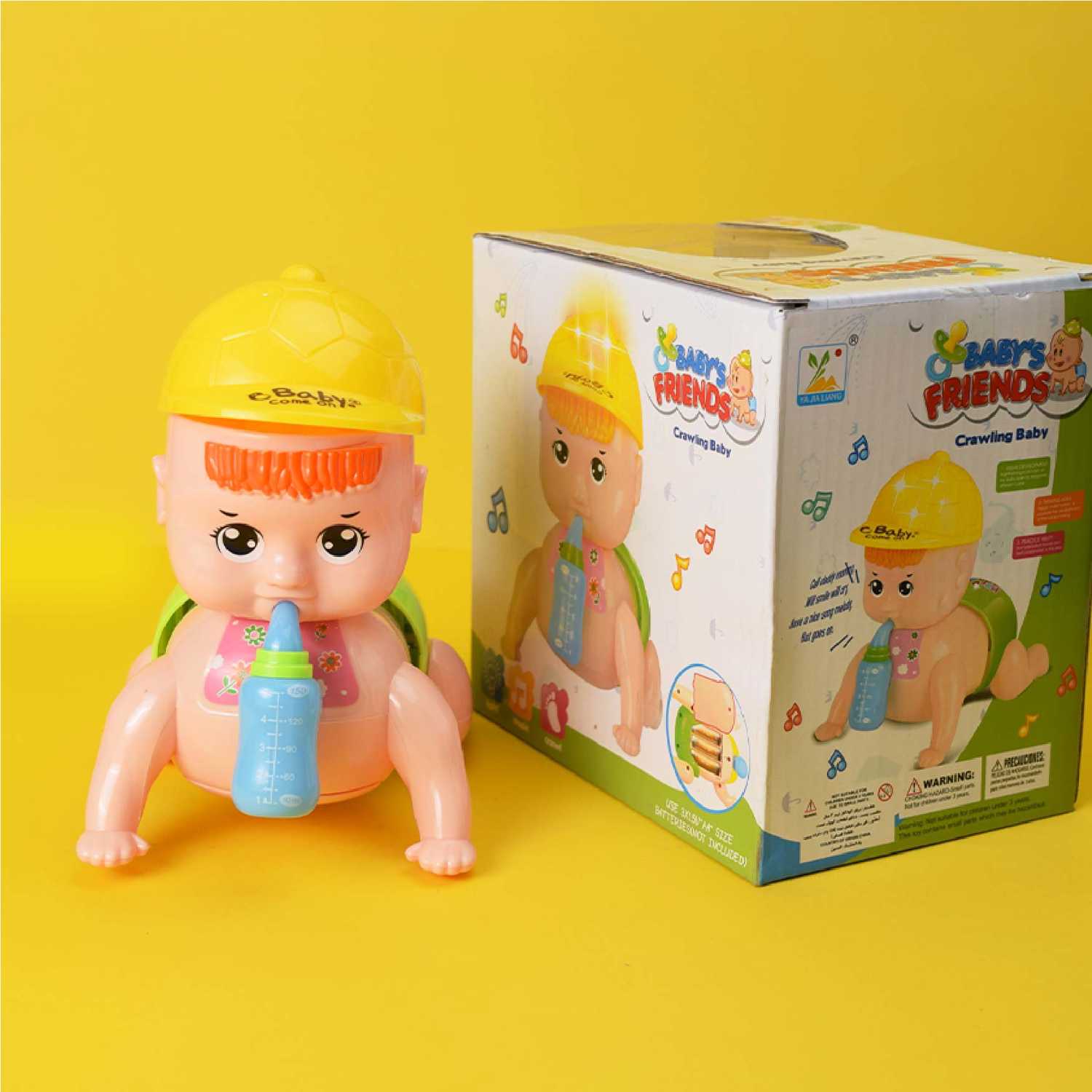 Cute Crawling Baby Toy with Music & Lights