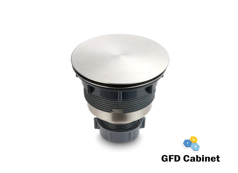 A-D-SS-03-BN Brushed Nickel Kitchen Basket Strainer with Full Cover