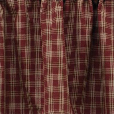 Sturbridge Wine Unlined Tier Curtains 24x36 (Set of 2)