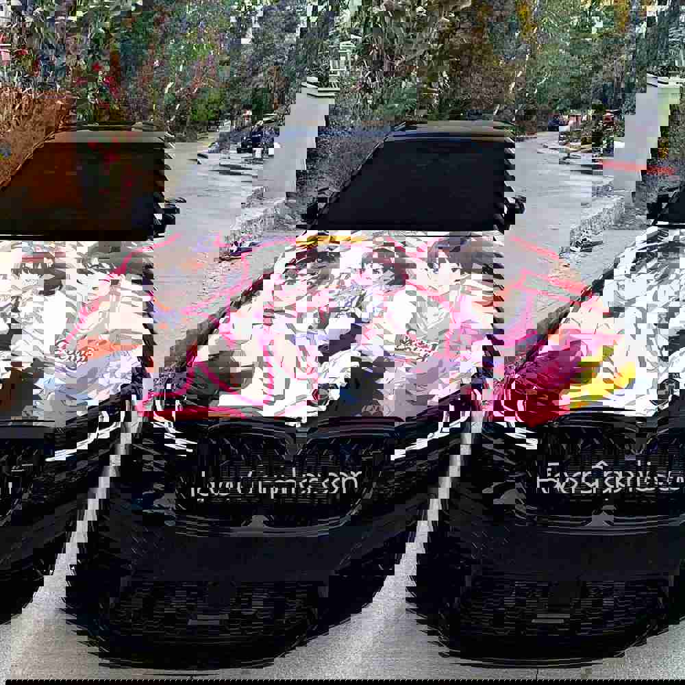 Megumi Kato Itasha Car Vinyl Hood Wrap Decal Sticker