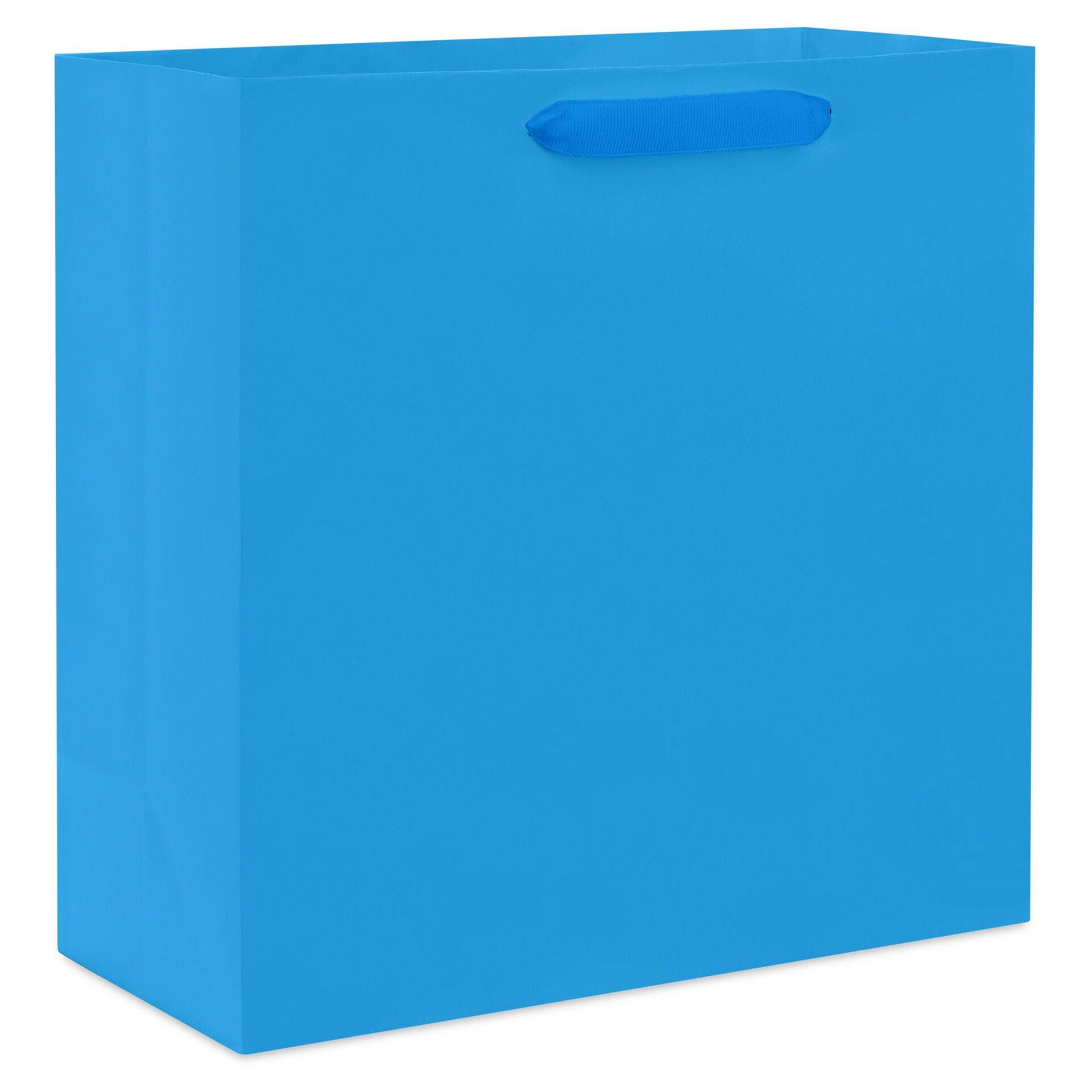 Hallmark Royal Blue Large Square Gift Bag for Birthdays and Special Occasions