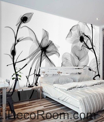 Transparent Flower Petals IDCWP-000079 Wallpaper Wall Decals Wall Art Print Mural Home Decor Gift