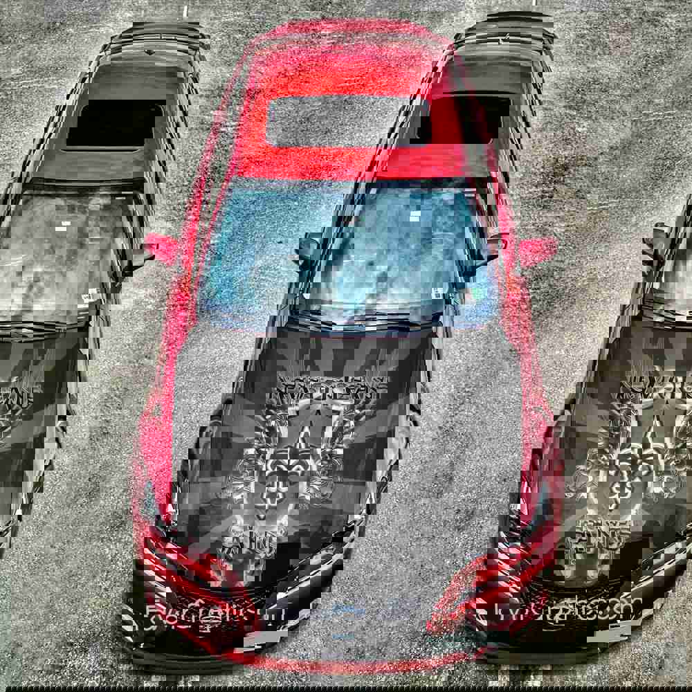 New Orleans Saints Itasha Car Vinyl Hood Wrap Decal Sticker