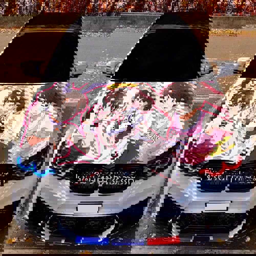 Megumi Kato Itasha Car Vinyl Hood Wrap Decal Sticker