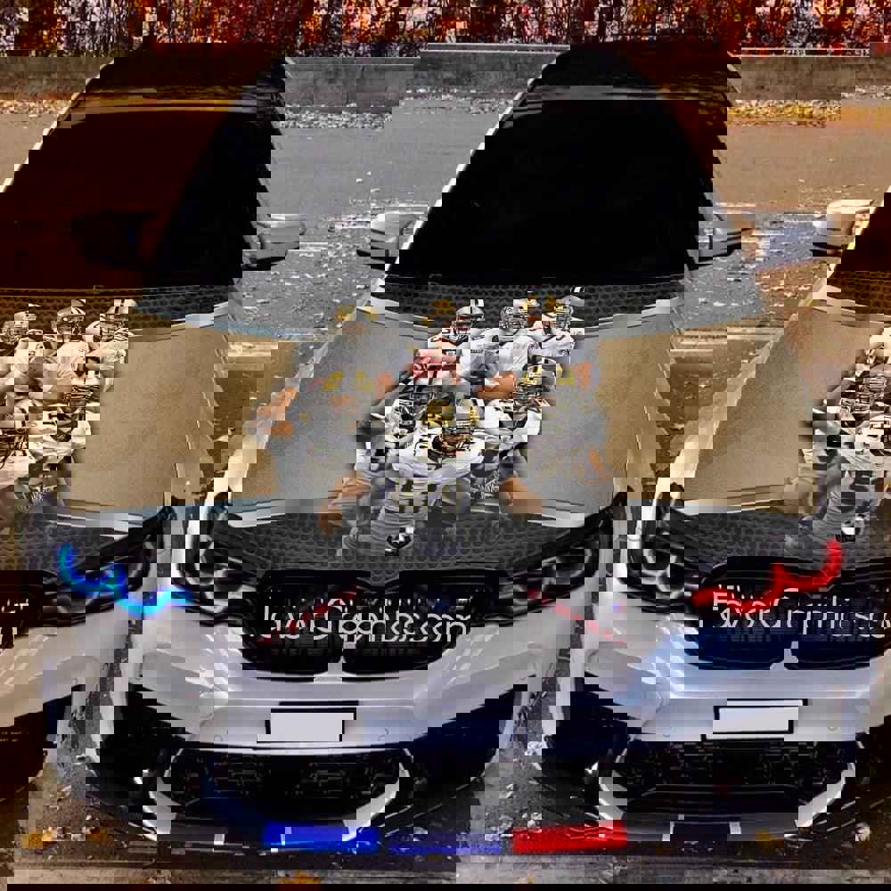 New Orleans Saints Itasha Car Vinyl Hood Wrap Decal Sticker