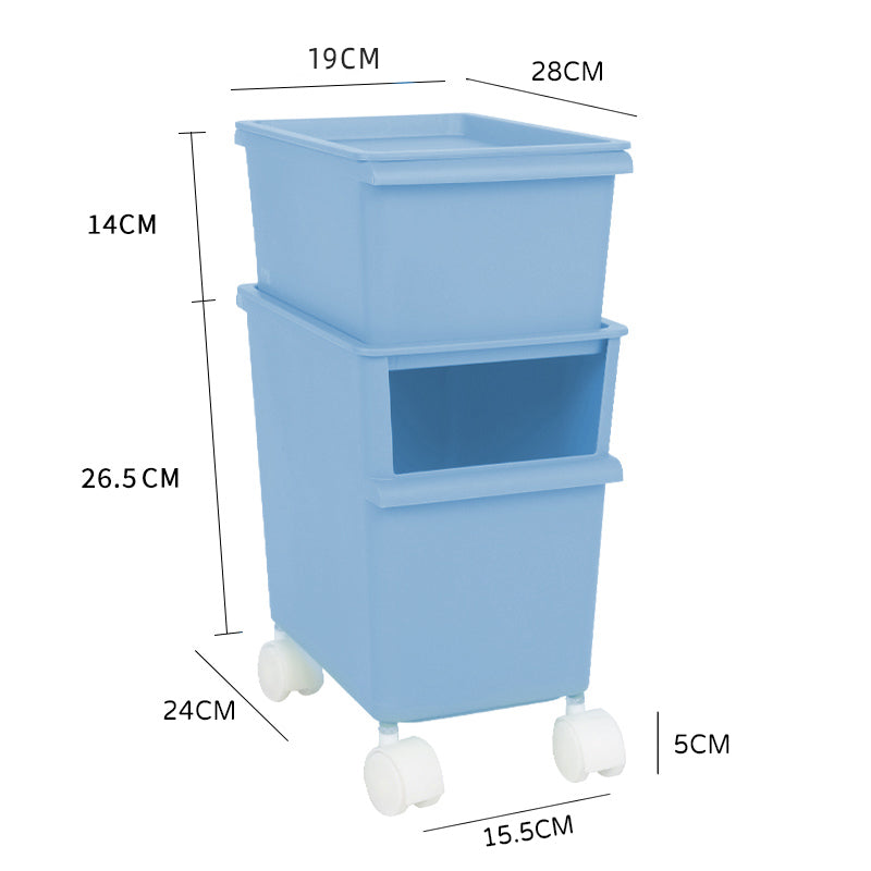 DIY Cartoon Stickers Pet Snacks Storage Box with Roller