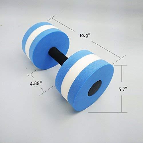 ZEYU SPORTS Aquatic Exercise Dumbbells - Set of 2 for Water Aerobics
