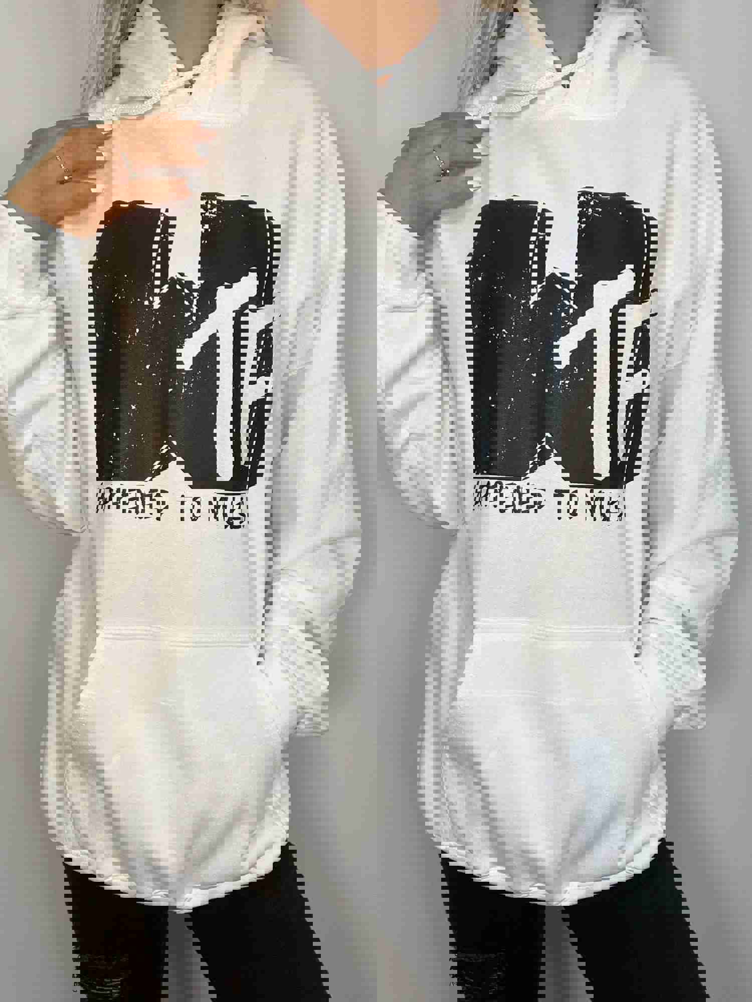 WTF Happened Graphic Hoodie - Custom Made to Order