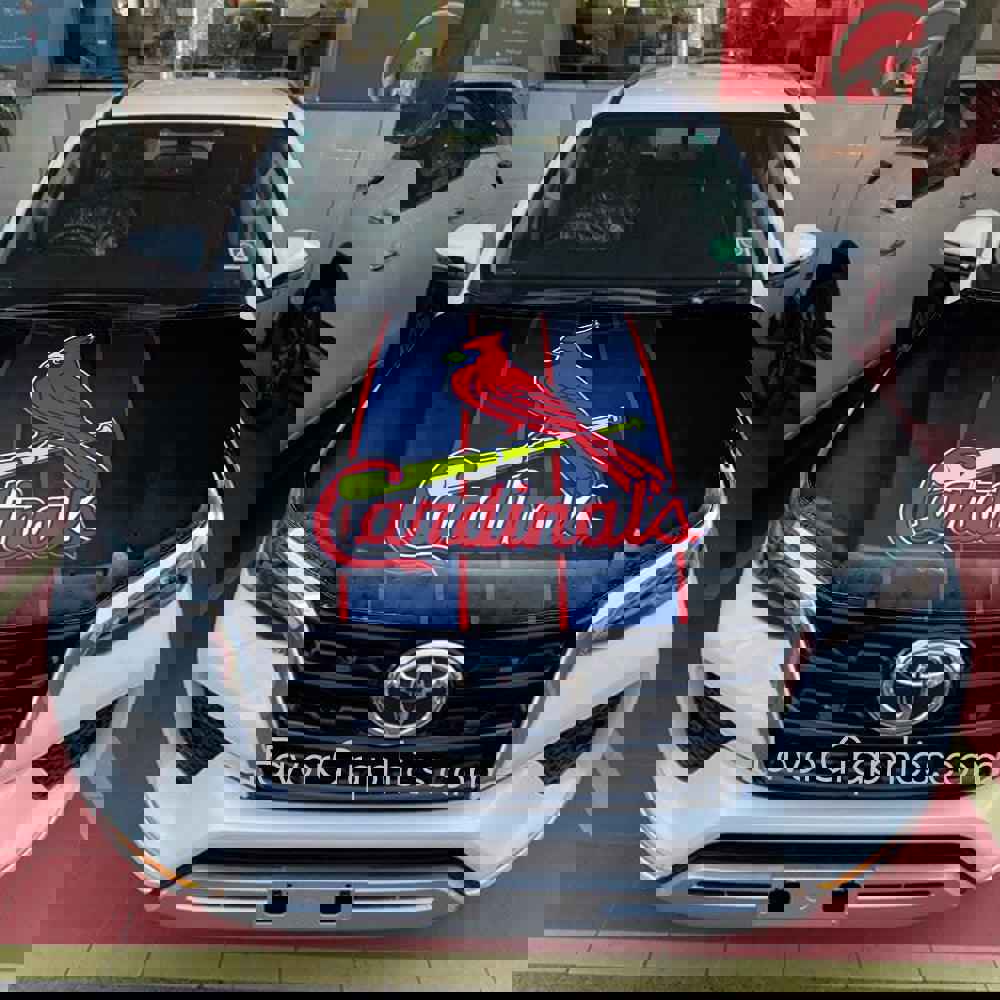 St. Louis Cardinals Itasha Car Vinyl Hood Wrap Decal Sticker
