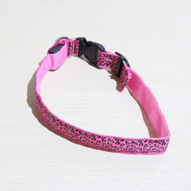 Nylon LED Dog Collar with Night Safety Flashing Light for Small, Medium, Large Dogs
