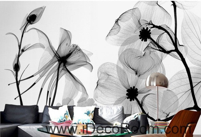 Transparent Flower Petals IDCWP-000079 Wallpaper Wall Decals Wall Art Print Mural Home Decor Gift