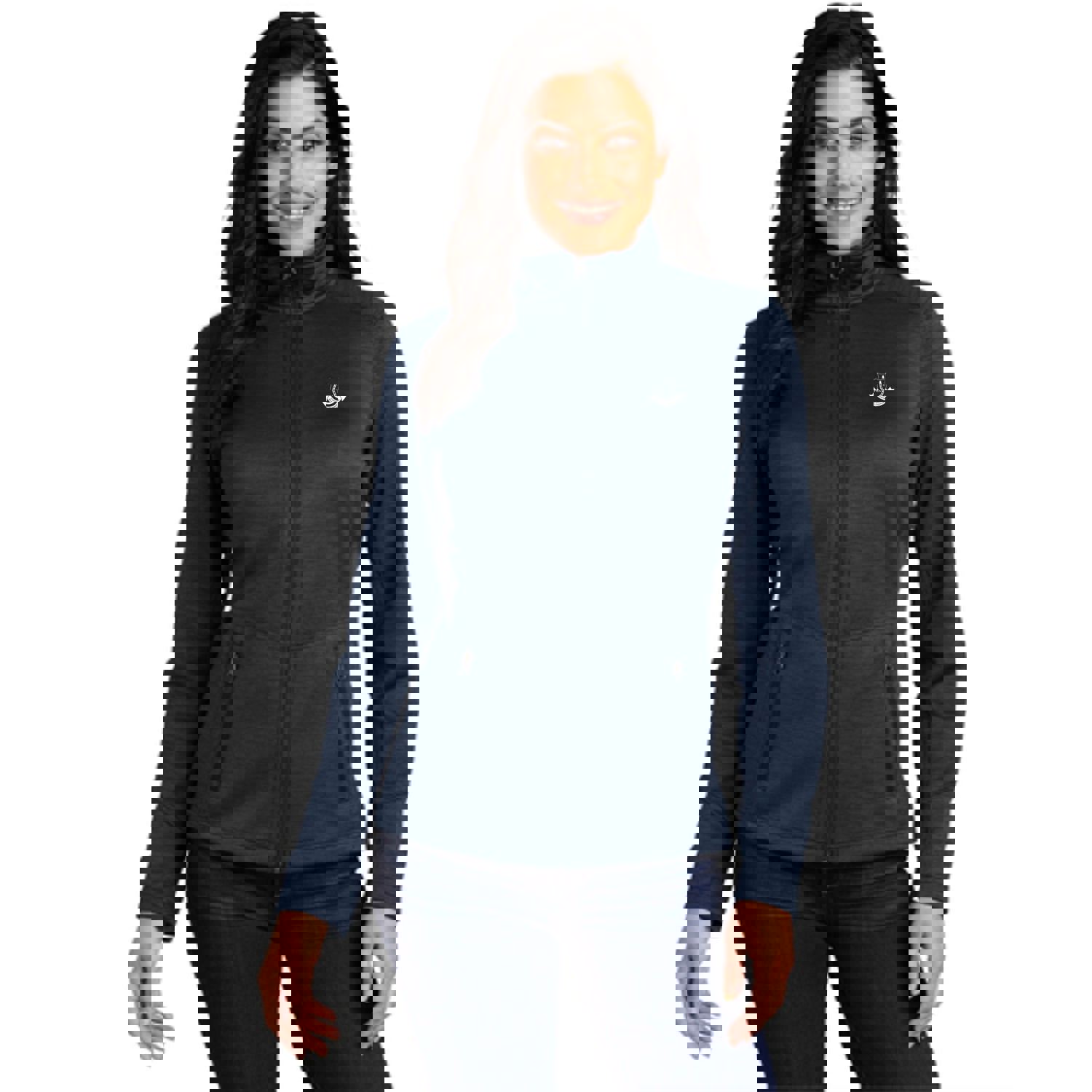 Ladies Digi Stripe Fleece Jacket