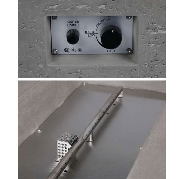 PyroMania Fire Millenia Rectangle Fire Pit - Outdoor Heating Solution