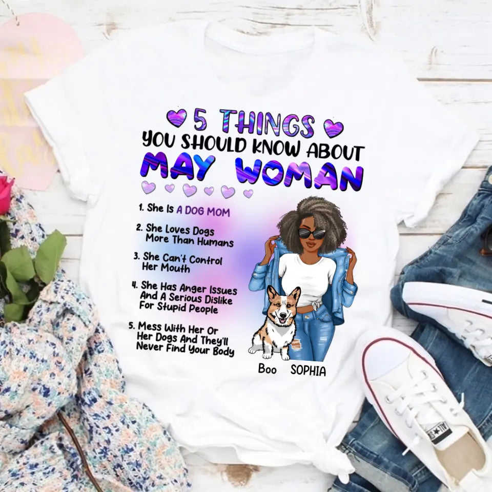 May Birthday Shirt - Custom Birthday Gift for Queens Born in May