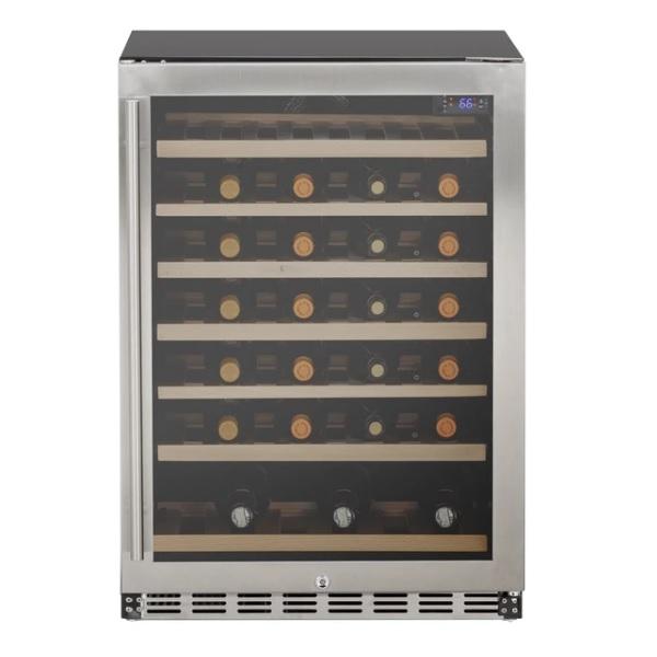Summerset SSRFR-24DWC 24 Stainless Steel 5.3 Cube Deluxe Outdoor Rated Wine Cooler