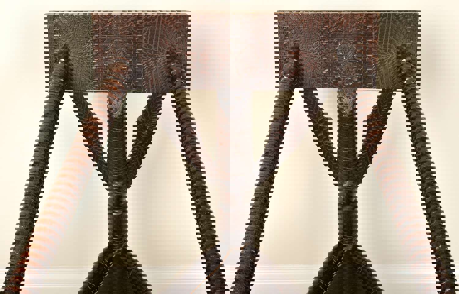 Antique English Arts & Crafts Turners Corner Chair, Circa 1900