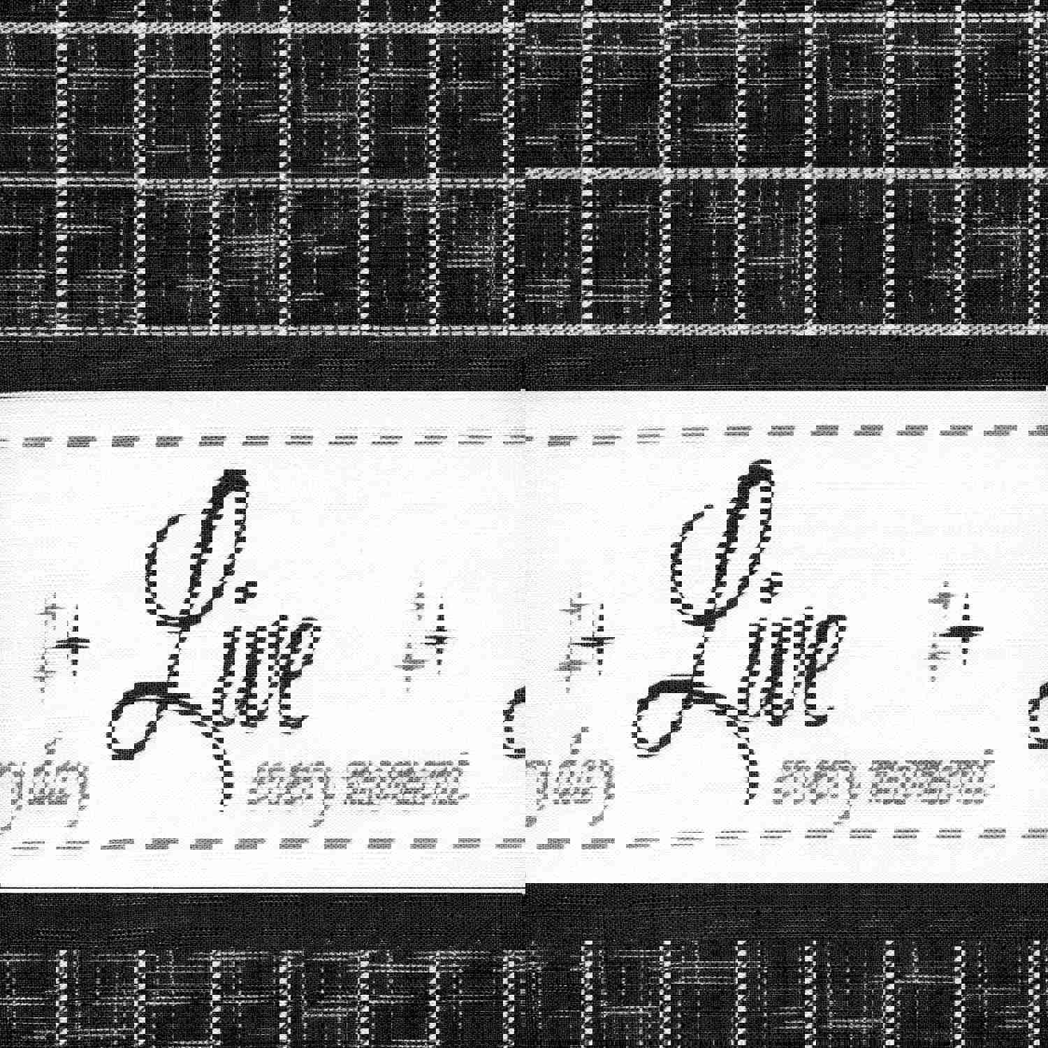 Live Laugh Love 3-Piece Kitchen Curtain Set, Charcoal, Tiers 58x36, Swag 58x14 Inches