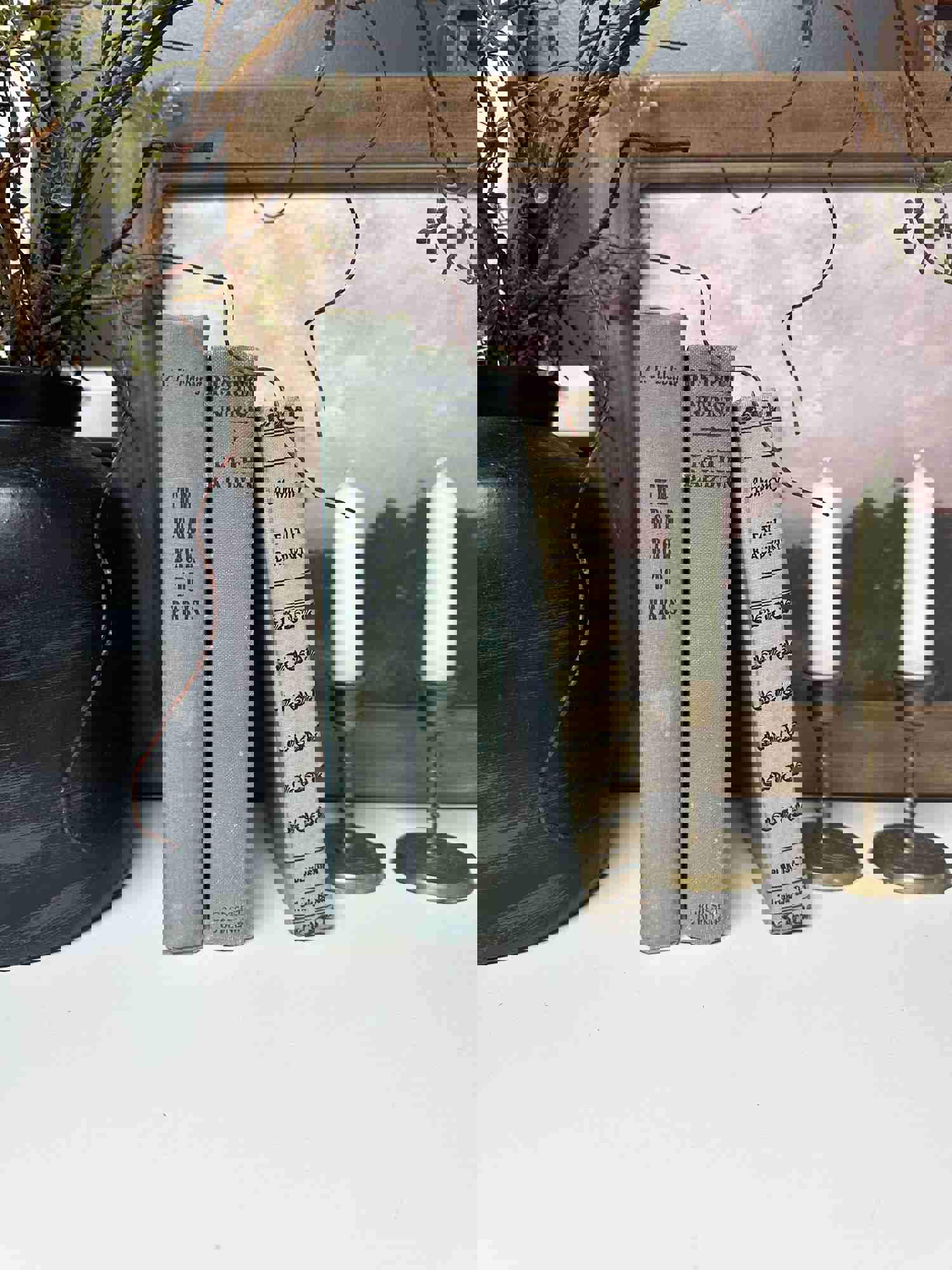 Blue Vintage Books for Home Decor