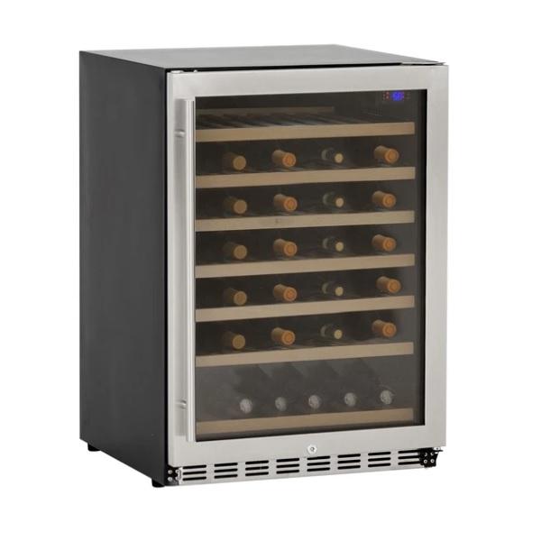 Summerset SSRFR-24DWC 24 Stainless Steel 5.3 Cube Deluxe Outdoor Rated Wine Cooler