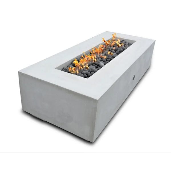 Pottery Works Pannus Rectangular Concrete Fire Pit