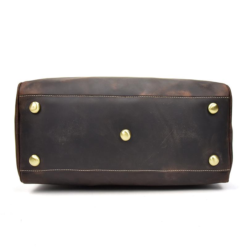 Cool Vintage Leather Men's Weekender Travel Duffle Bag