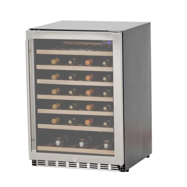 Summerset SSRFR-24DWC 24 Stainless Steel 5.3 Cube Deluxe Outdoor Rated Wine Cooler