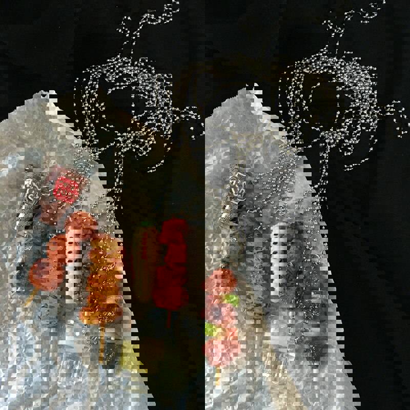 Creative Handmade Simulation Food Necklace for Women - Fried Chicken Leg & Wing Pendant, Trendy Barbecue Jewelry