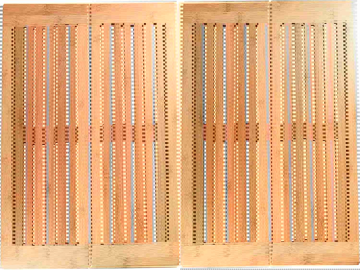 Bamb�si Premium Bamboo Bath Mat - Foldable, Non-Slip, Versatile for Indoor & Outdoor Use