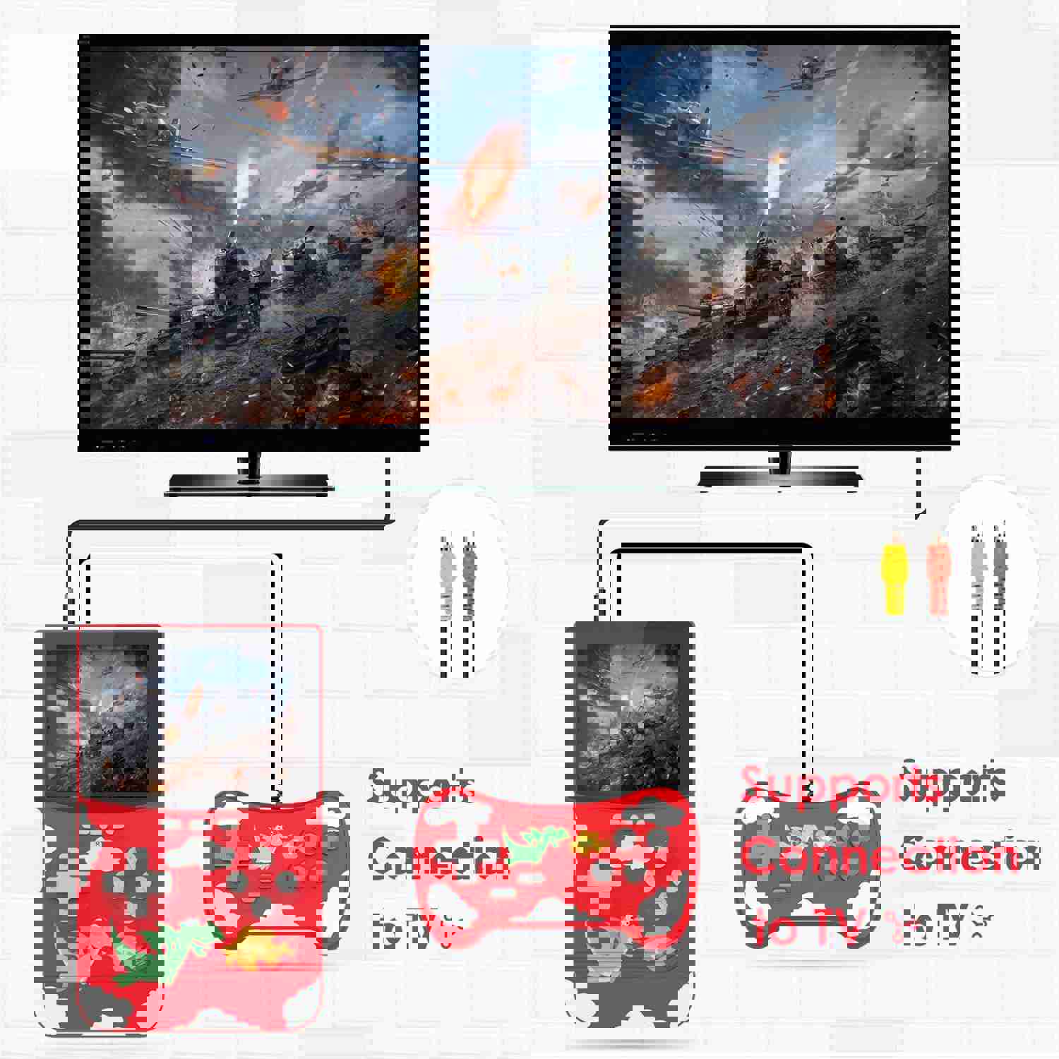 Handheld Game Console Retro Game Player with 500 Classical FC Games