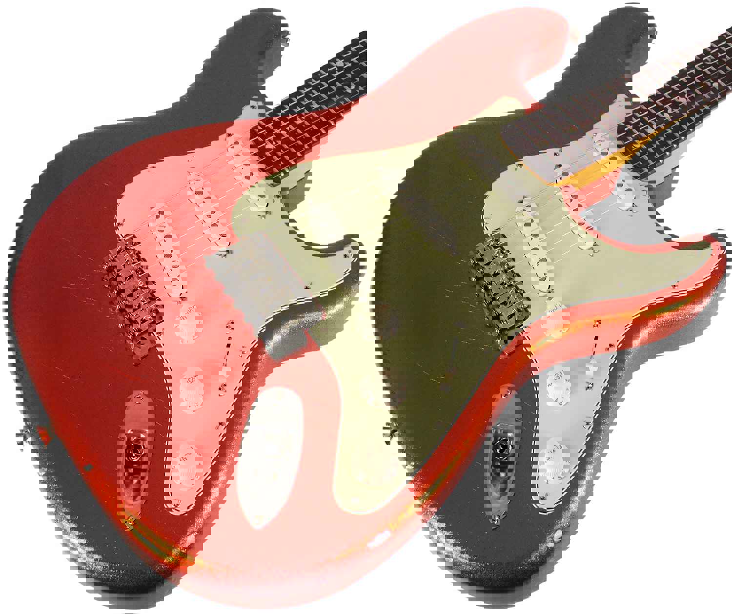 Nash S-63 Guitar, Vintage Orange Sparkle, Light Aging