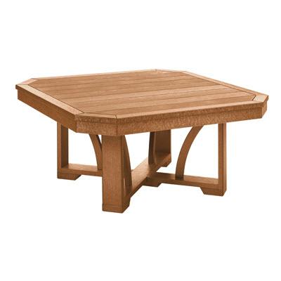 C.R. Plastic Cedar Square Cocktail Table T30 for Outdoor Living