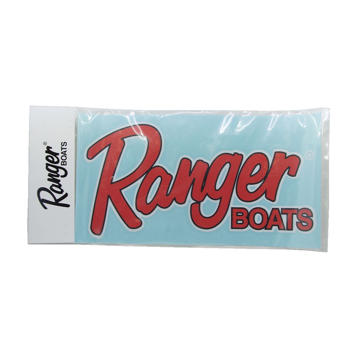 Red Ranger Boats Vinyl Decal - 12 x 6 Screen-Printed Logo Sticker