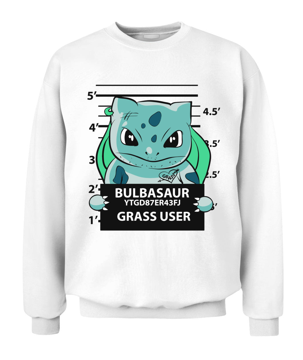 Bulbasaur Criminal Custom Graphic T-Shirt - Unisex Classic Fit