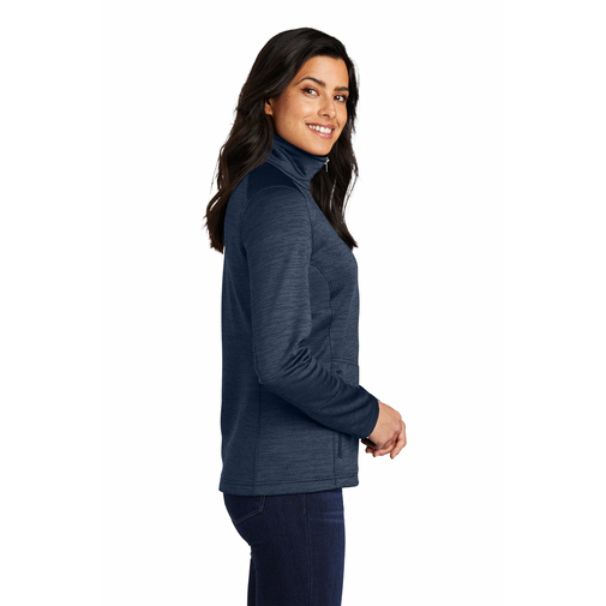 Ladies Digi Stripe Fleece Jacket