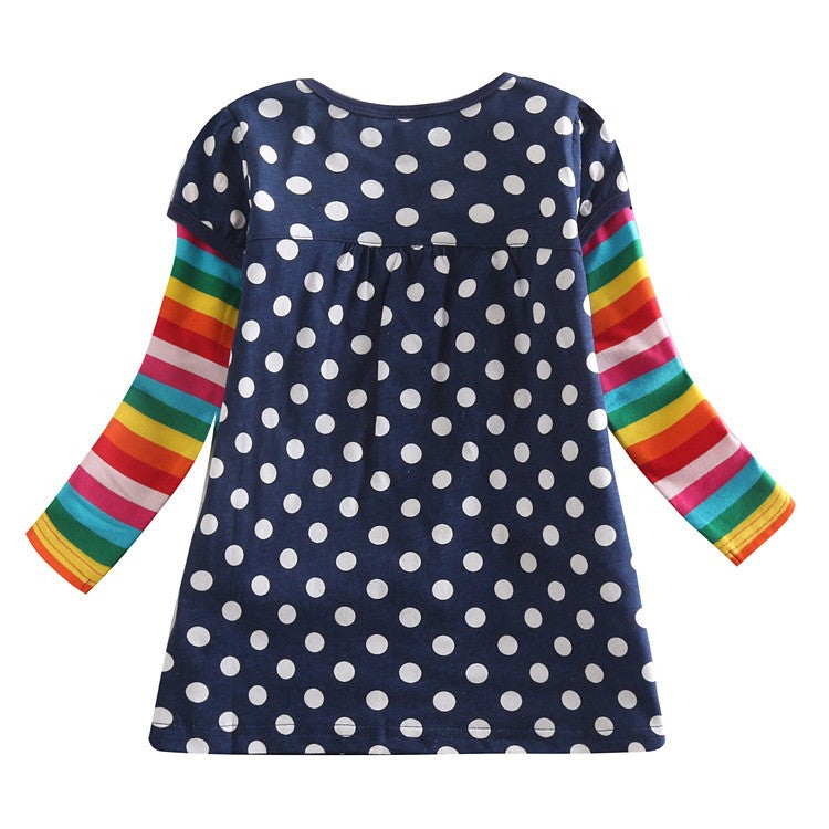 Nova Brand Girls' Long Sleeve T-Shirt with Embroidery