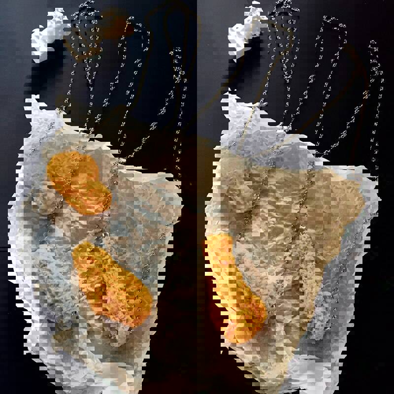 Creative Handmade Simulation Food Necklace for Women - Fried Chicken Leg & Wing Pendant, Trendy Barbecue Jewelry