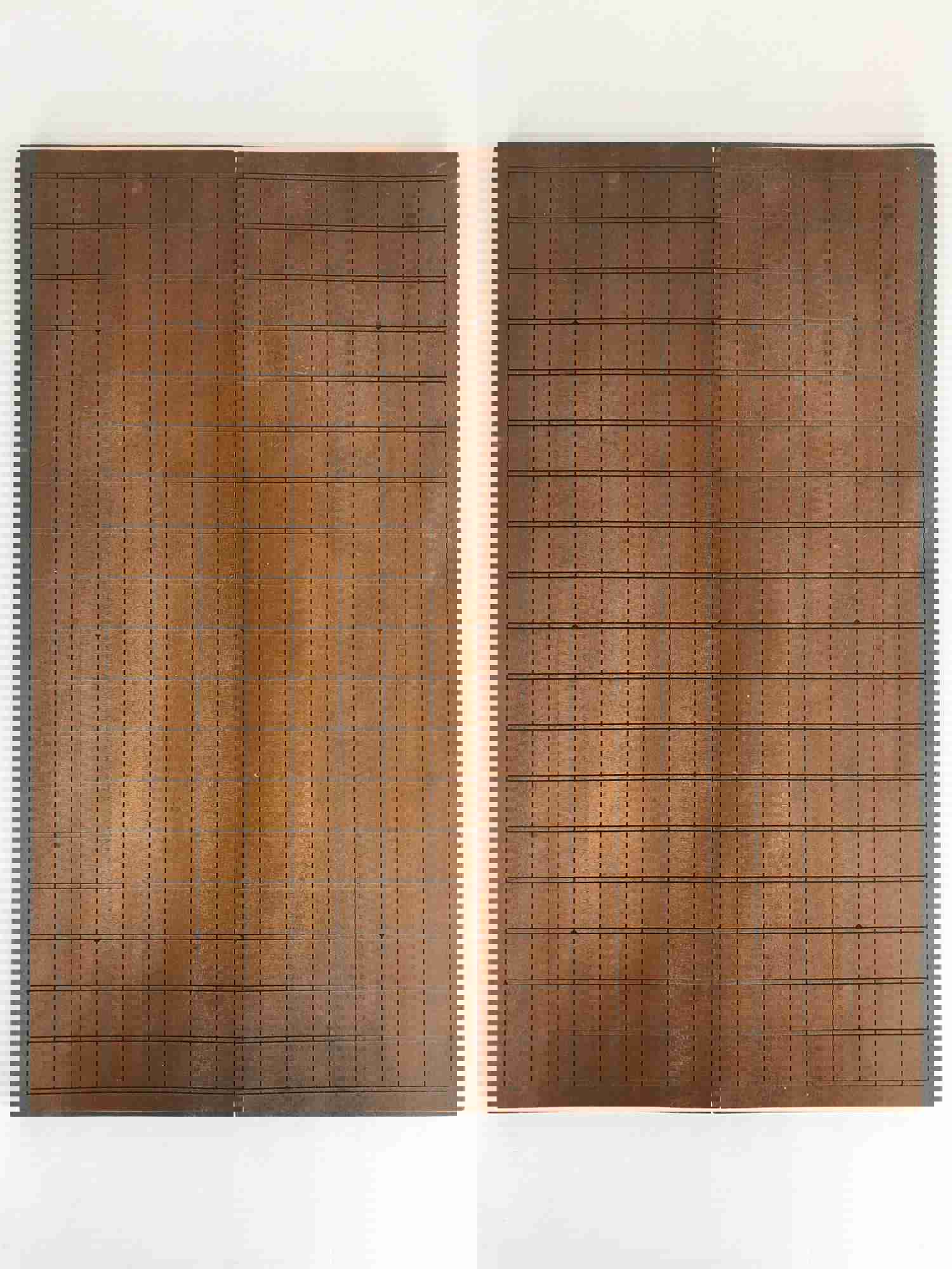 Japanese Wooden Go Board Portable Folding Goban Vintage Igo Game 19x19 Grid