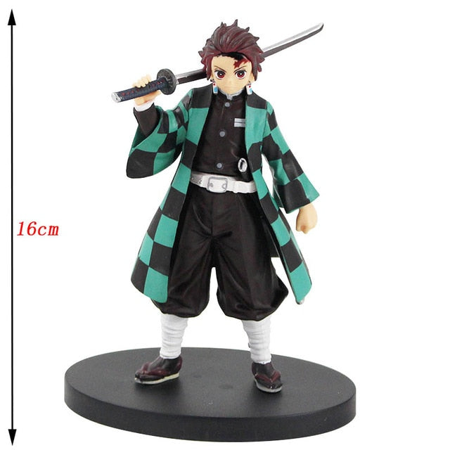 16cm Anime Demon Slayer Kimetsu no Yaiba Kamado Tanjirou Nezuko Action Figure PVC Model Toy