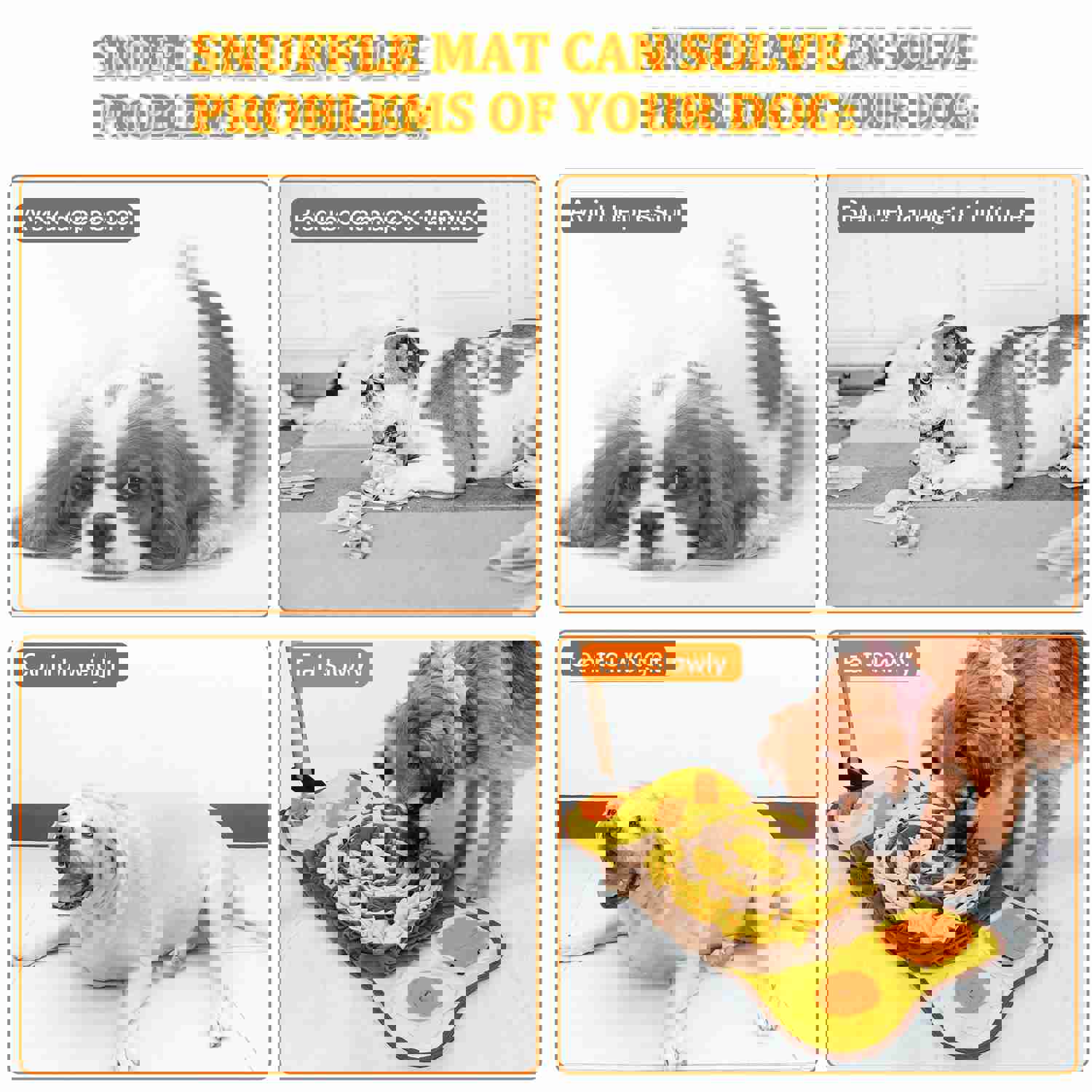 IOKHEIRA Snuffle Mat for Dogs - Interactive Feeding Game and Mental Stimulation Toy