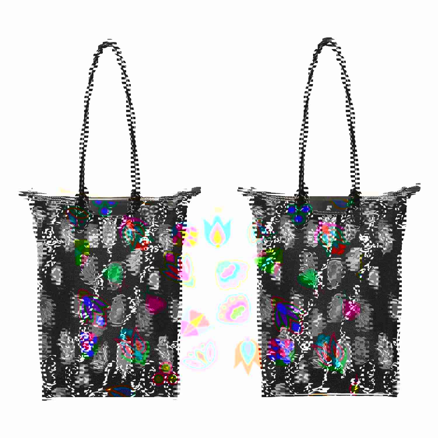 Indigenous Paisley Black Single-Shoulder Lady Handbag