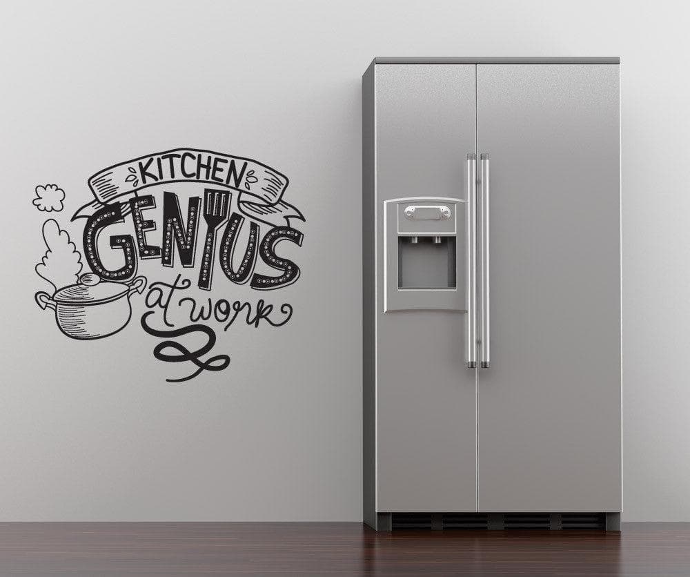 Vinyl Wall Decal Sticker Kitchen Genius #OS_DC584 - Removable & Easy to Apply