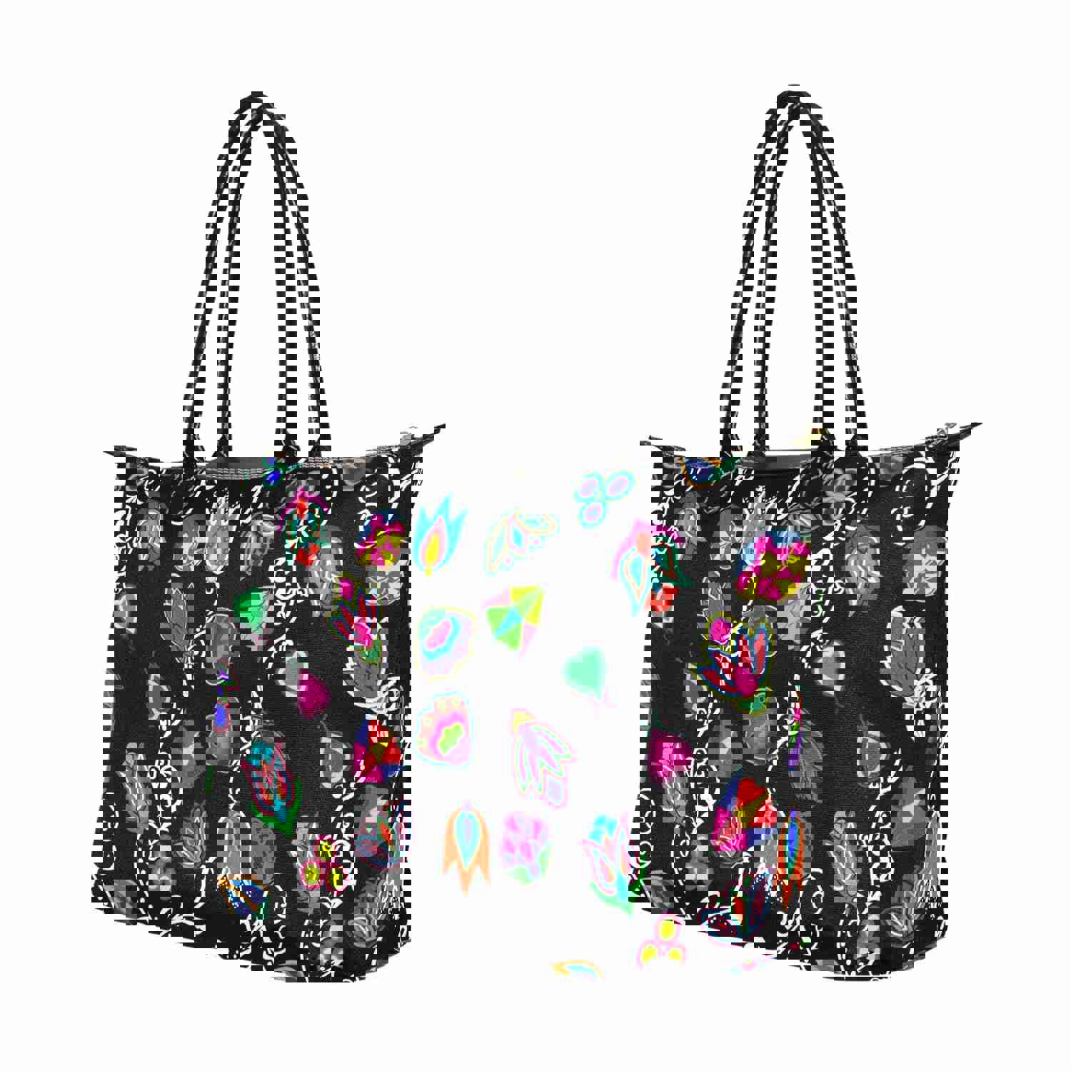 Indigenous Paisley Black Single-Shoulder Lady Handbag