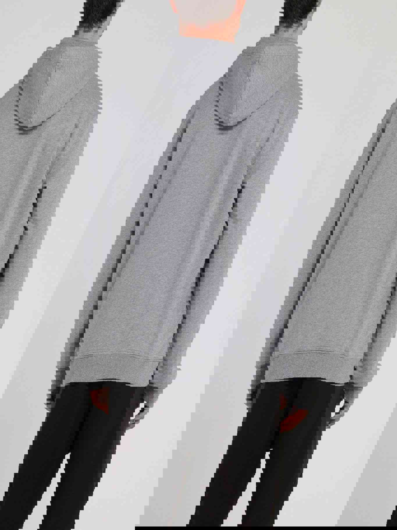 Grey Distorted Statement Print Hoodie by Just Cavalli