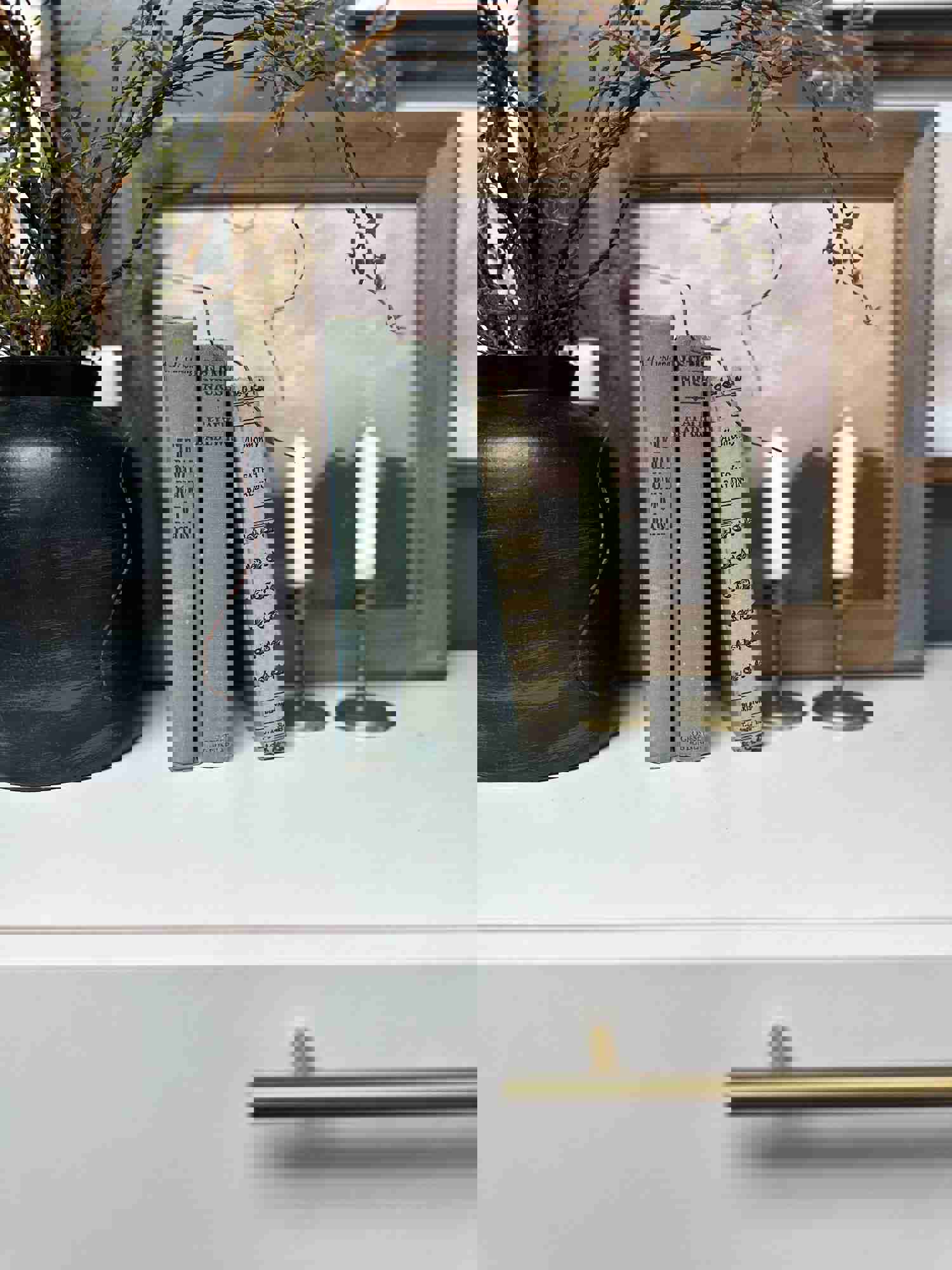 Blue Vintage Books for Home Decor