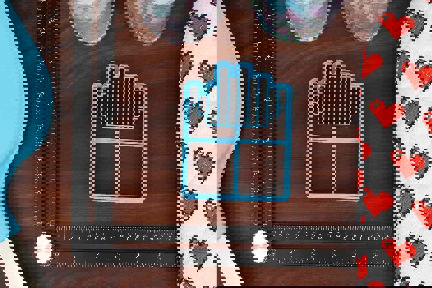 Pixel Foods Cookie Cutters - Pixelated Food Merch for Gamers