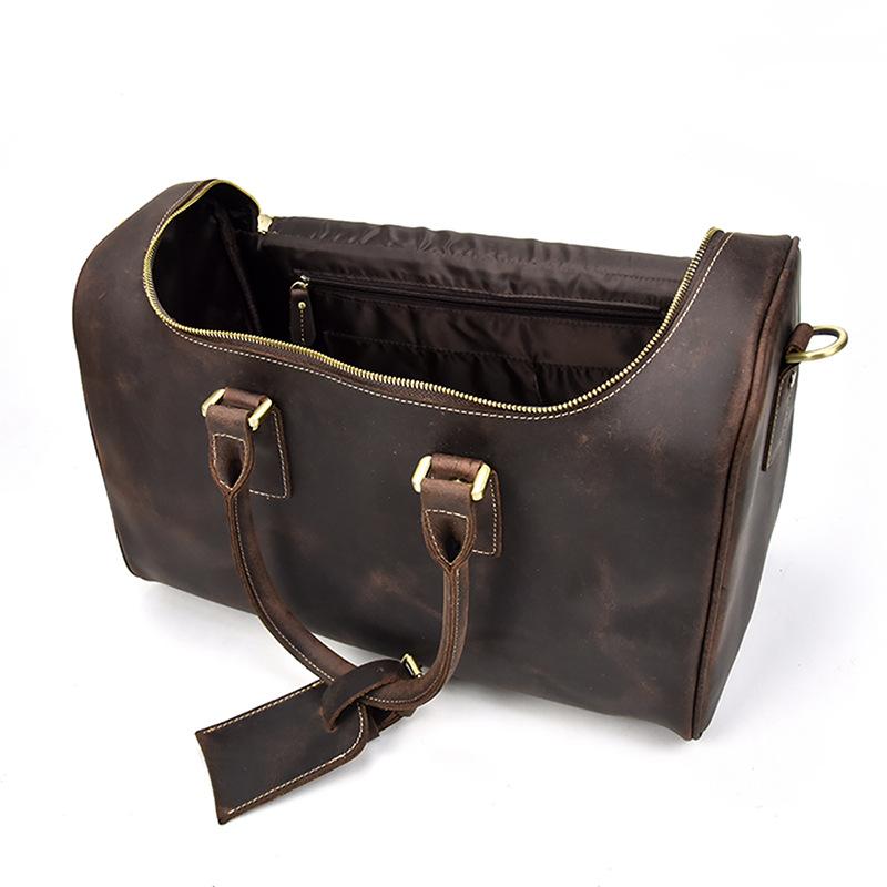 Cool Vintage Leather Men's Weekender Travel Duffle Bag
