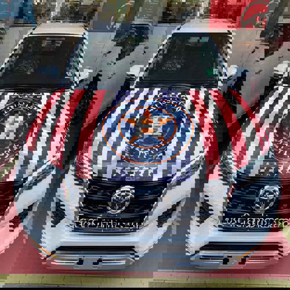 Houston Astros Itasha Car Vinyl Hood Wrap Decal Sticker