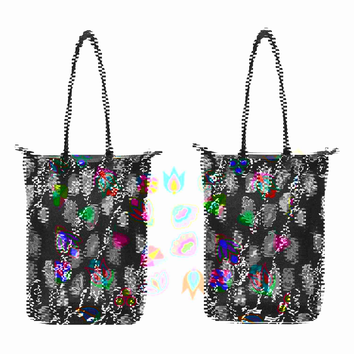 Indigenous Paisley Black Single-Shoulder Lady Handbag